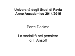 Università degli Studi di Pavia Anno Accademico 2014/2015