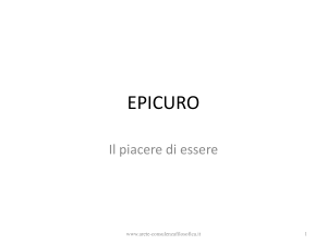 EPICURO - Consulenza Filosofica