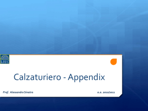 Il Settore Calzaturiero - Appendix