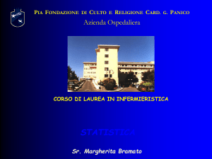 Nessun titolo diapositiva - Corso di Laurea in Infermieristica