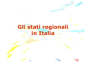 stati regionali in Italia
