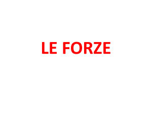 le forze - Share Dschola