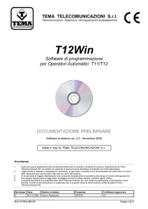 T12Win - Tema Telecomunicazioni