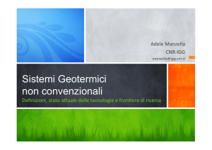 Sistemi Geotermici non convenzionali - Geotermia - IGG