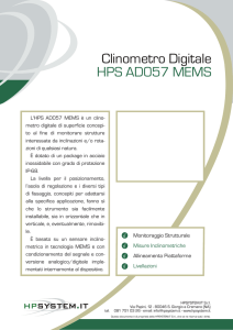Clinometro Digitale HPS AD057 MEMS