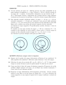 FISICA (modulo 2) – PROVA SCRITTA 27/01/2014 ESERCIZI E1