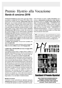 Bando Vocazione 2016 - Accademia Teatrale Veneta