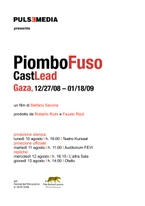 PRESS-BOOK PIOMBO FUSO l Cast Lead italiano