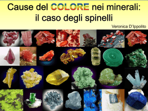 Cause del colore nei minerali