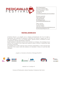 festival giovani 2016 - Piedicavallo Festival