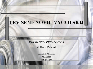 La psicologia pedagogica di Vygotskij
