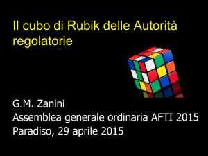 G.M. Zanini, Il cubo di Rubik delle Autorità regolatorie