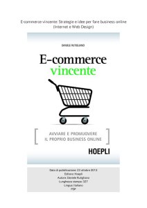E-commerce vincente: Strategie e idee per fare business online