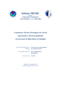 Istituto MEME: Consulenza Tecnica Psicologica nei casi di