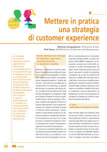 Mettere in pratica una strategia di customer experience