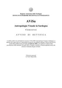 Antropologia Visuale in Sardegna