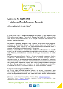 La ricerca No Profit 2013 - Associazione Italiana Formatori