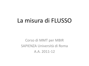 La misura di FLUSSO - DIMA