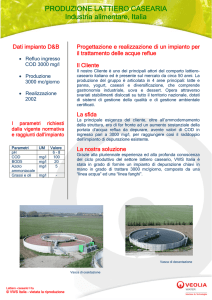 Produzione lattiero-casearia  - Veolia Water Technologies Italia
