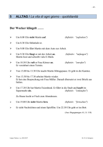 5 ALLTAG / La vita di ogni giorno - quotidianità Der Wecker klingelt