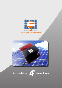 Fotovoltaico Accumulatore