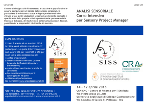 brochure corso SISS 2015 - Centro di Ricerca per l`Enologia