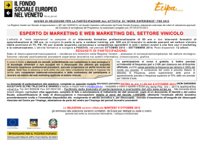 ESPERTO DI MARKETING E WEB MARKETING DEL SETTORE