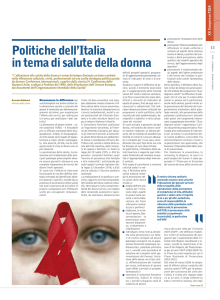 Politiche dell`Italia in tema di salute della donna