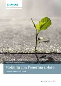 Mobilità con l`energia solare