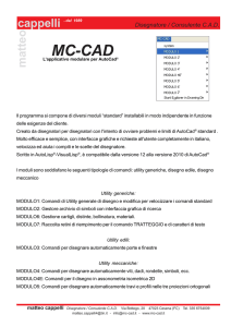 Applicativi personalizzati per AutoCad 2d - MC-CAD