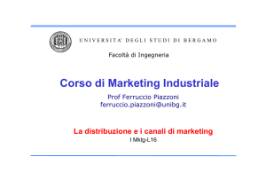 Corso di Marketing Industriale - Università degli studi di Bergamo