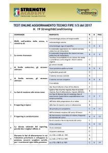 TEST ONLINE AGGIORNAMENTO TECNICI FIPE 1/3 del 2017 N. 19