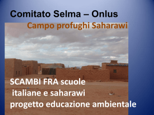 Campo Saharawi educazione ambientale
