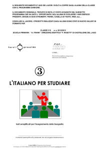 L`ITALIANO PER STUDIARE - Direzione Didattica di C. Lago