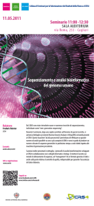 Sequenziamento e analisi bioinformatica del genoma umano