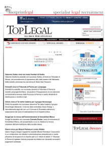 (21/01) - TopLegal dal 2004 il mercato legale
