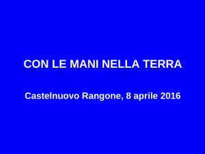 Diapositiva 1 - Comune di Castelnuovo Rangone
