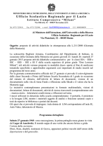 Proposte di attività didattiche - Istituto Comprensivo Milani Terracina
