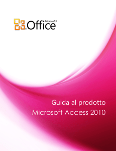 Guida al prodotto Microsoft Access 2010