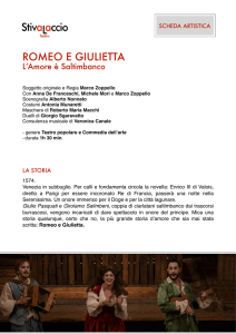 Scheda artistica Romeo e Giulietta