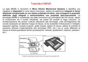 Trasduttori MEMS - Misure Meccaniche e Termiche