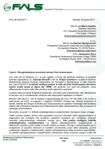 Prot. 061/SG/2017 Brindisi, 24 Aprile 2017 Alla Dr.ssa - TSRM-PU