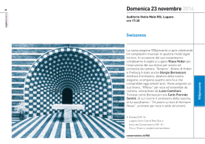stagione 2014/2015 - Conservatorio della Svizzera Italiana