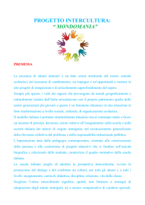progetto intercultura: “ mondomania”