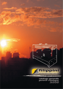 Catalog 2008 - FILIPPINI Generating Sets