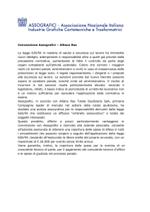 Convenzione Assografici – Allianz Ras La legge 626/94 in materia