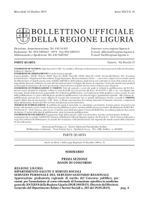 Bollettino Ufficiale della Regione Liguria