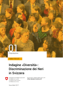 Indagine «Diversità»: Discriminazione dei Neri in Svizzera