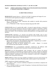 decreto direzione generale sanita` n. 410 del 18.1.2005
