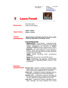 CV - LAURA FENATI